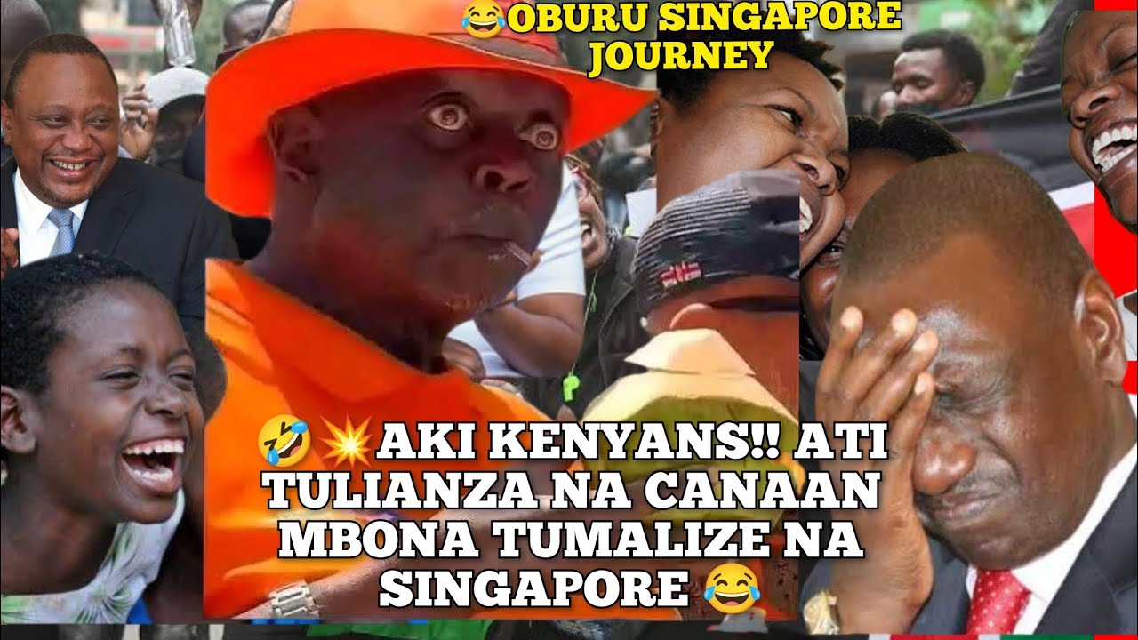 😂💥KENYANS LAUGHING AT OBURU ODINGA CANAAN JOURNEY VIA SINGAPORE🤣🤣 