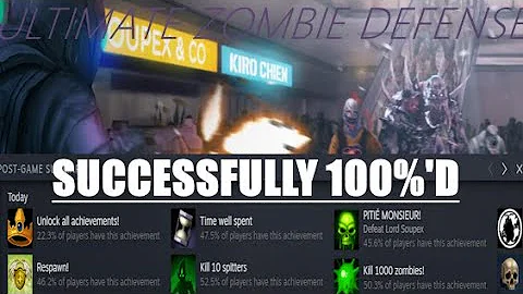 Ultimate Zombie Defense | How to 100% Zombies