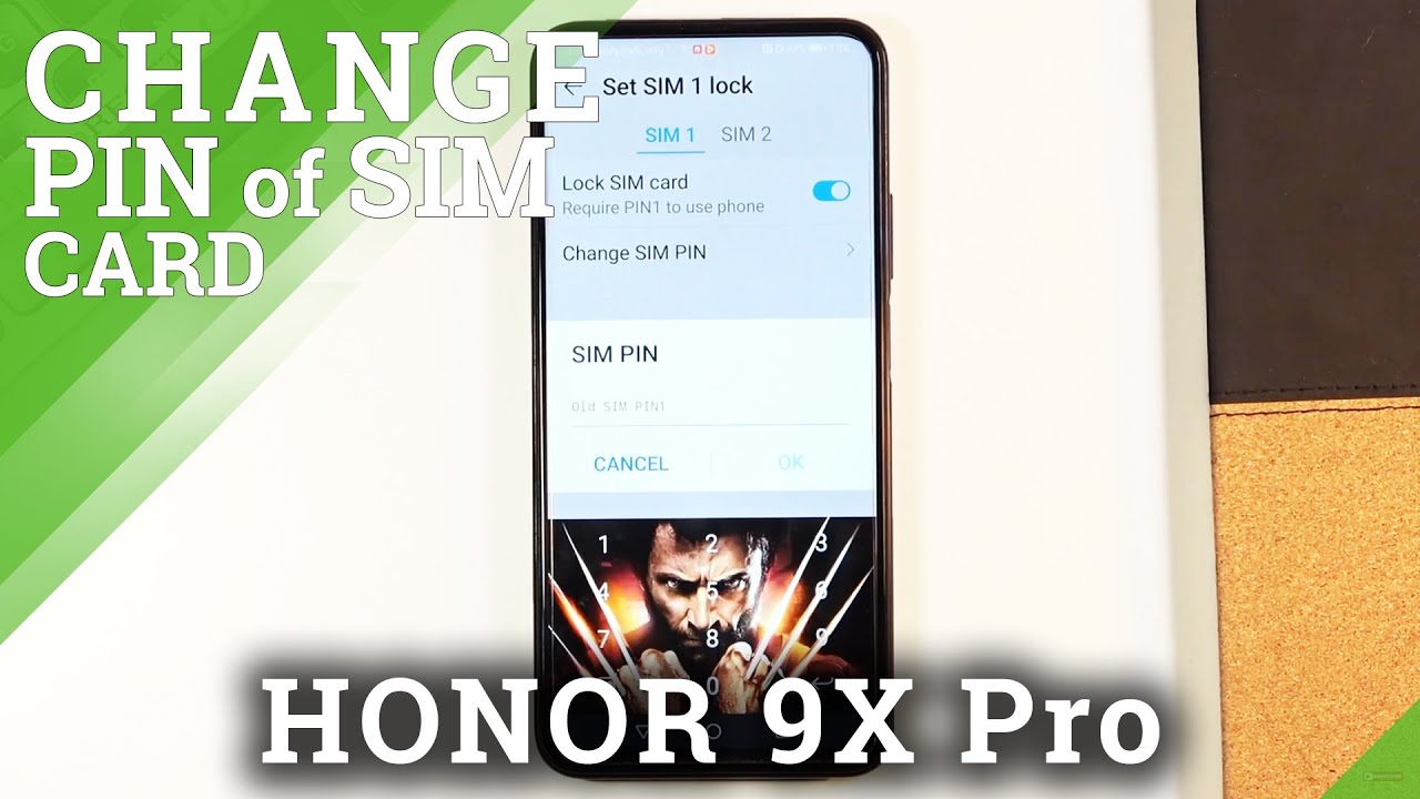 How To Change SIM PIN In HUAWEI Honor 9x Pro Set SIM Password YouTube
