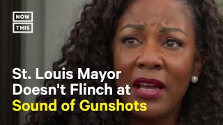 Gunshots Ring Out During St. Louis Mayor's Briefing #Shorts
