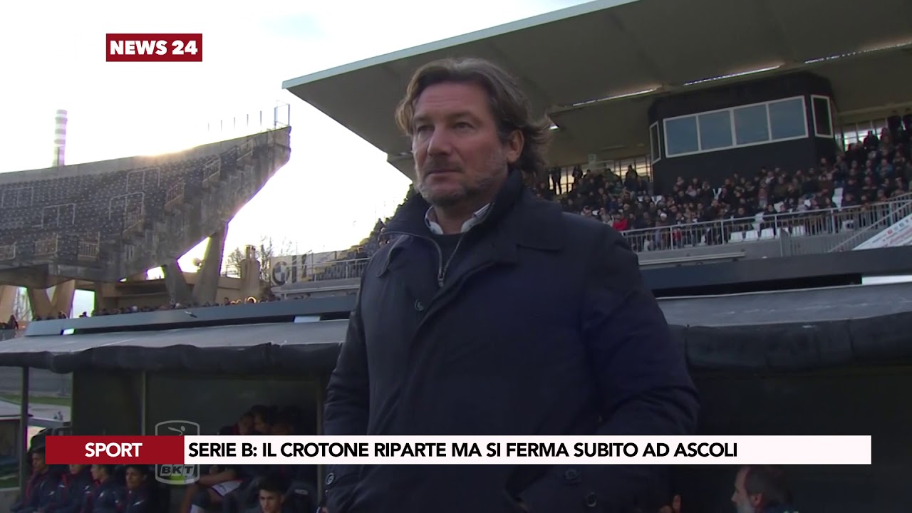 notizie del giorno SERIE B: IL CROTONE RIPARTE MA SI FERMA SUBITO AD ASCOLI