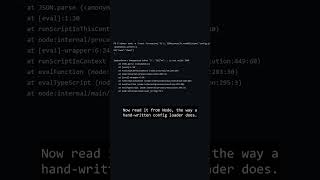 PowerShell Writes Your JSON in UTF-16. Node Can't Parse It. #Shorts