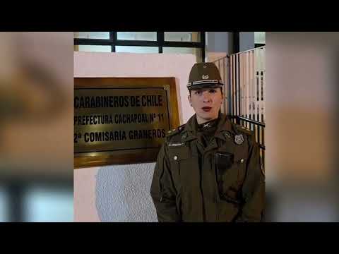 Vocería de Carabineros por detención detención tras encerrona en San Francisco de Mostazal