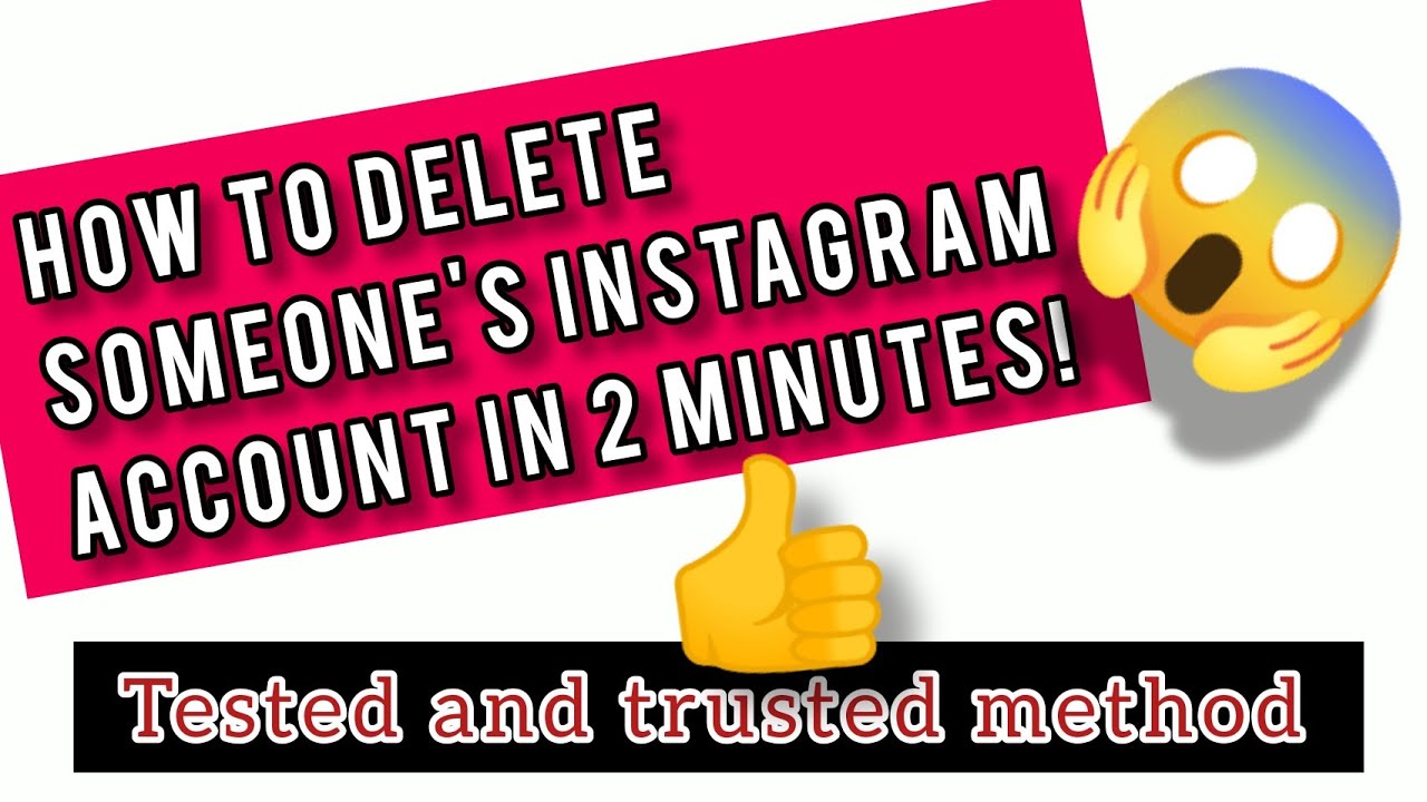 How to delete someone's Instagram account in 2 minutes! 😱👎 | How to report an Instagram account👎