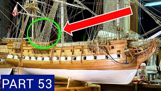 How to Build Ship Model, Part 53  Making Ratlines and Shrouds