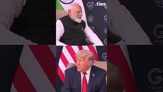 Modi and Trump's G7 Moment Caught on Camera #viral #politics #g7