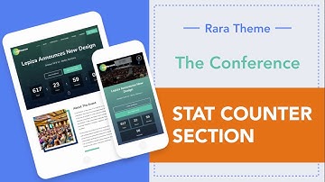 Step 6: How to add a Stat Counter section | The Conference Free WordPress Theme