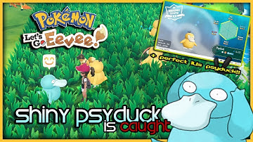 Shiny psyduck caught in Pokemon Let