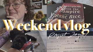 INTERVIEW WITH THE VAMPIRE, WRITING, & BOOK SHOPPING || a weekend vlog