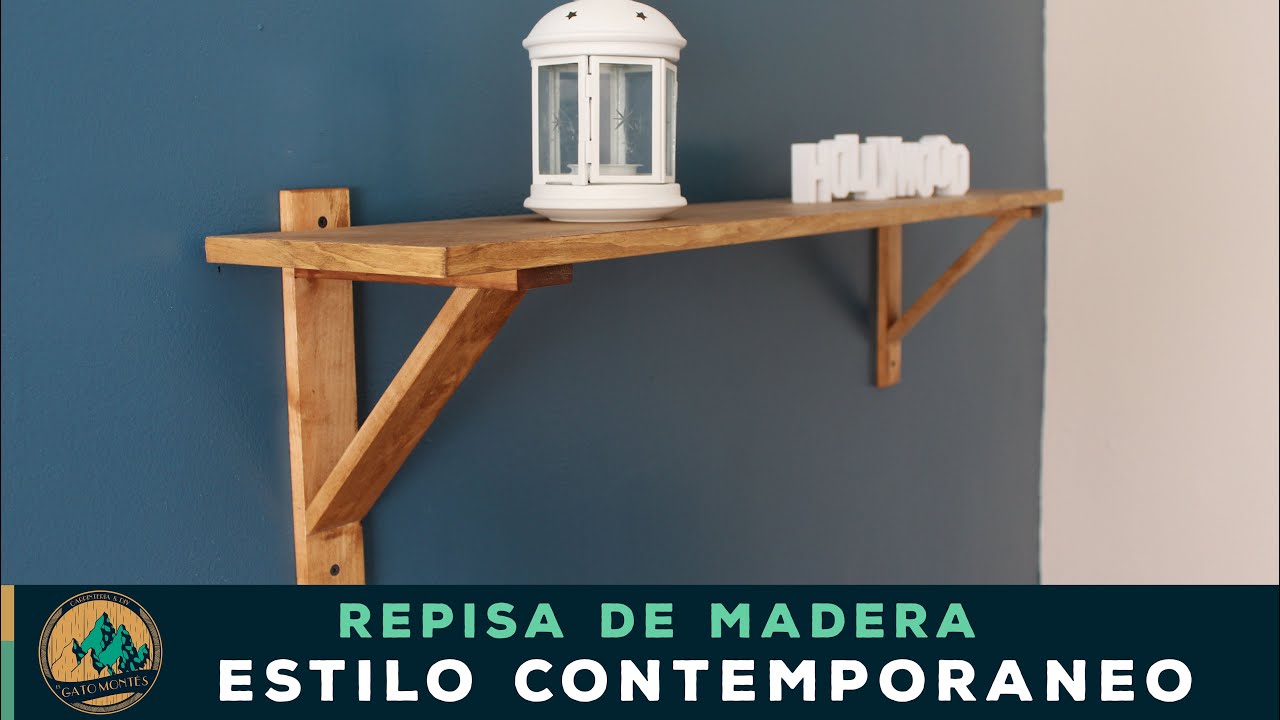 Repisa de madera con pocas herramientas YouTube