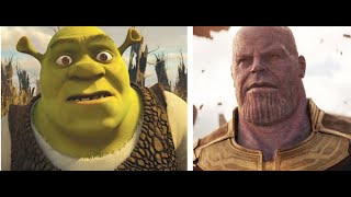 Shrek Vs Thanos Full Fight (freakin brutal)