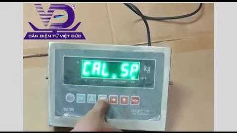 Cách chỉnh đầu cân điện tử td-wi