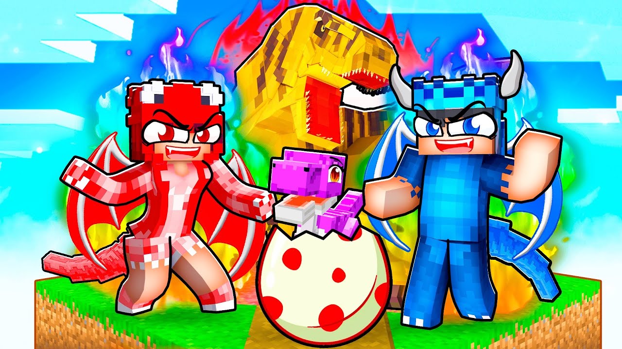 Having an OP DINOSAUR FAMILY in Minecraft!