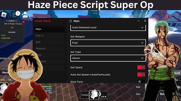 Haze Piece Op Script 👒 | Fast AutoFarm Auto Quest and much more | Roblox Executor Mobile and Pc