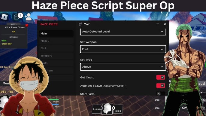 HAZE PIECE Scripts No Key System - Blox Fruit Script