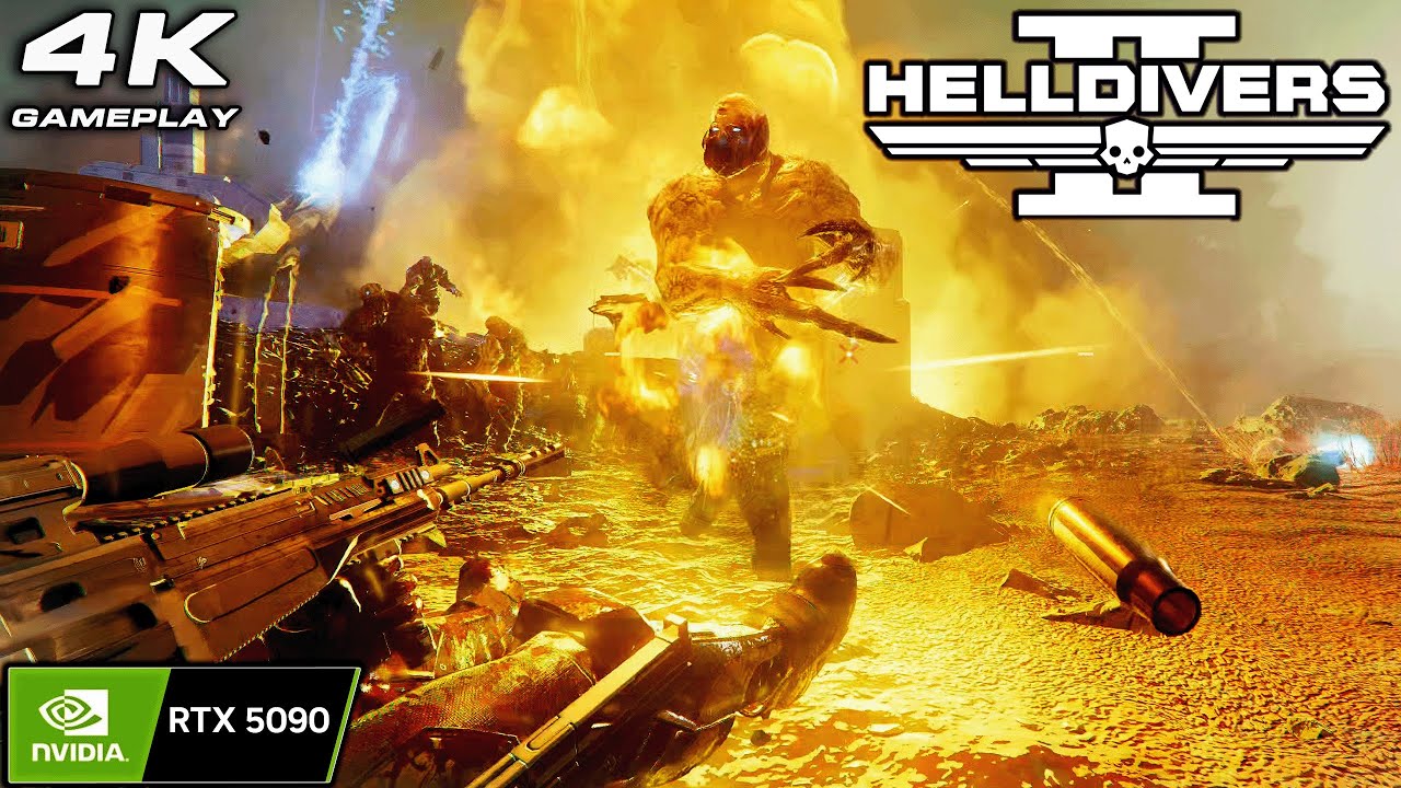 Helldivers 2: 4K Gameplay No Commentary ULTRA Settings | RTX 5090 P1090