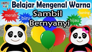 Belajar Mengenal Warna Sambil Bernyanyi Untuk Anak-anak Dengan Animasi Kartun Panda Yang Lucu