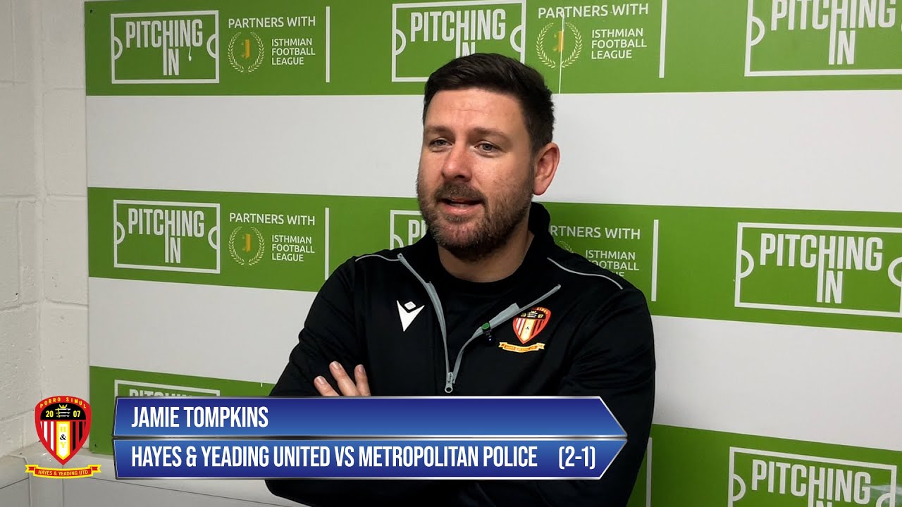 Hayes & Yeading Utd 2-1 Met Police | Jamie Tompkins interview | 13th December 2025