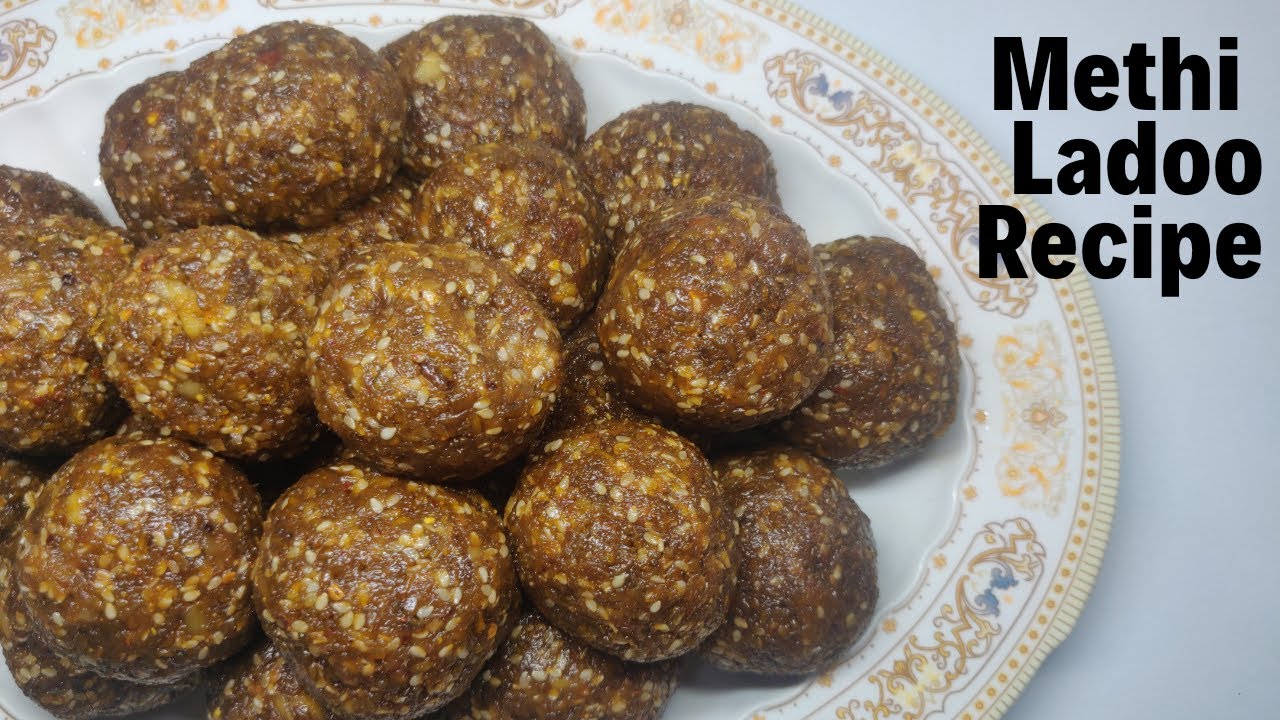 Methi Ke Ladoo Recipe Methi Coconut Ladoo for Pregnancy मेथी के लड्डू Healthy Fenugreek