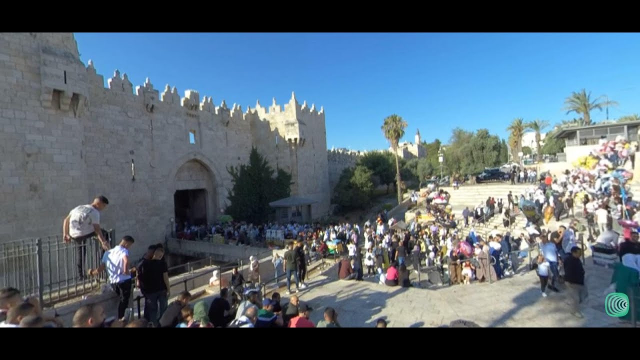 Palestine 360° - Eid Al Adha 2023 | Damascus Gate, Old City Jerusalem | 8K VR Video