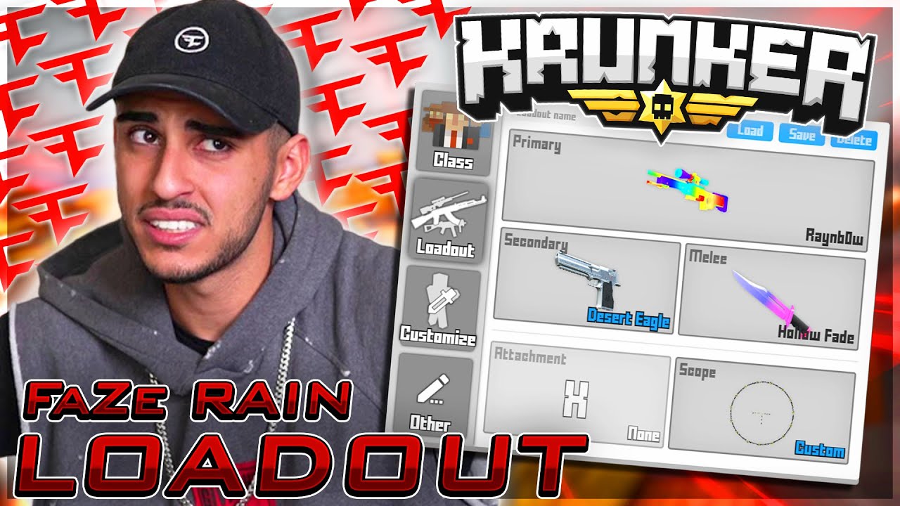 USING FAZE RAIN'S LOADOUT IN KRUNKER.IO! (INSANE)