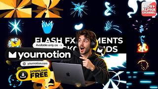 Flash FX Elements And Backgrounds — Free - Energy & Lightning (AE)