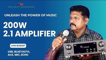 200W 2.1 KARAOKE CLASS D LOW  BUDGETAMPLIFIER SYSTEM