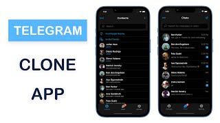 Flutter UI - Telegram UI App - Contact - Chat - Chat Detail - Setting Page - Speed Code screenshot 1