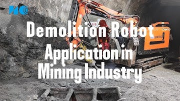 Demolition Robot Application in Mining Industry #demolitionrobots