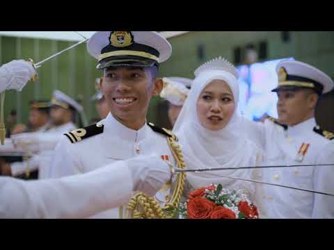 Sword Bearer Wedding, Navy, Imanyana 14.03.2020, Istiadat Silang Pedang