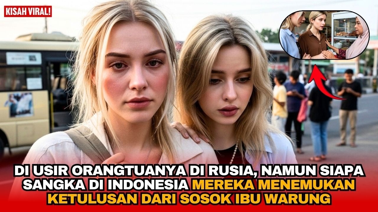 DI USIR ORANGTUANYA DI RUSIA,  NAMUN DI INDONESIA MEREKA MENEMUKAN KETULUSAN DARI SOSOK IBU WARUNG