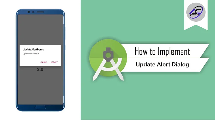 How to Implement Update Alert Dialog in Android Studio | UpdateAlertDialog | Android Coding