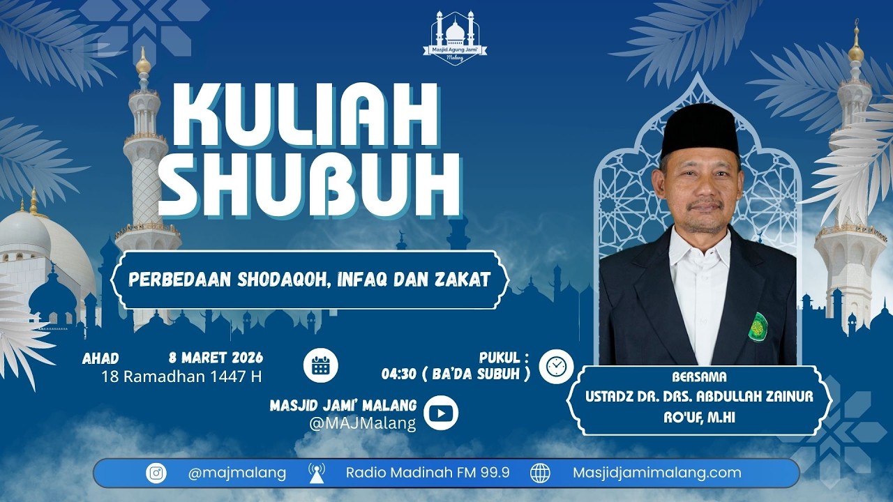 🔴 LIVE KULSUB 18  RAMADHAN 1447 H BERSAMA Ustadz Dr. Drs. Abdullah Zainur Ro'uf, M.HI