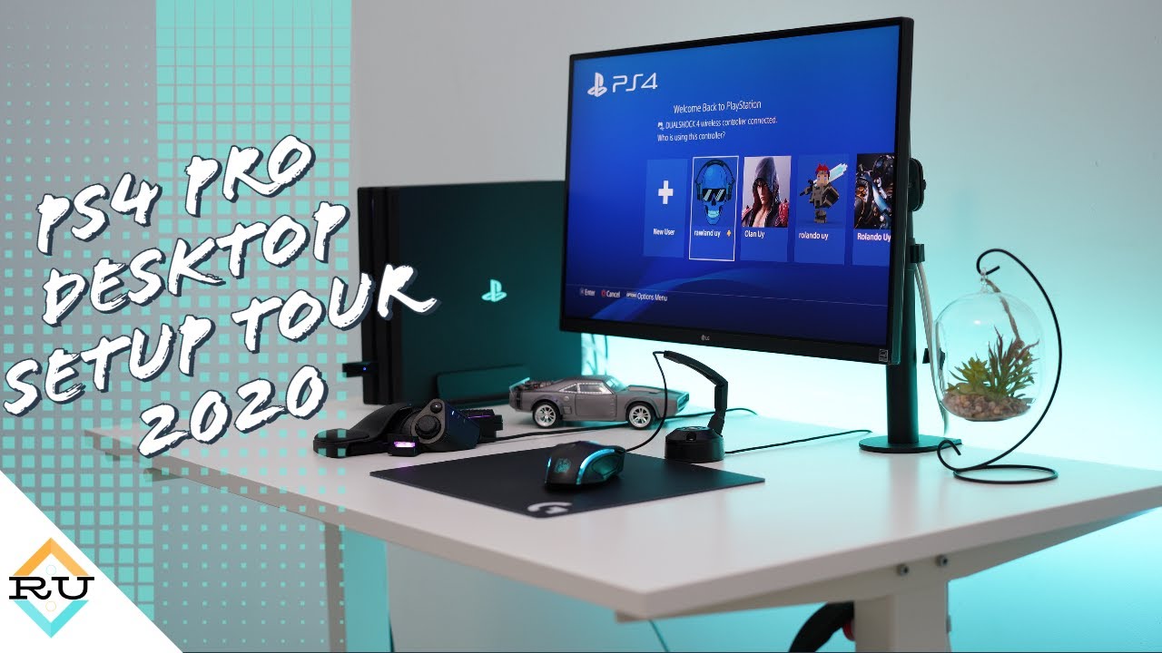 Forståelse tørre indsprøjte PS4 Pro Desk Setup Tour 2020 - YouTube