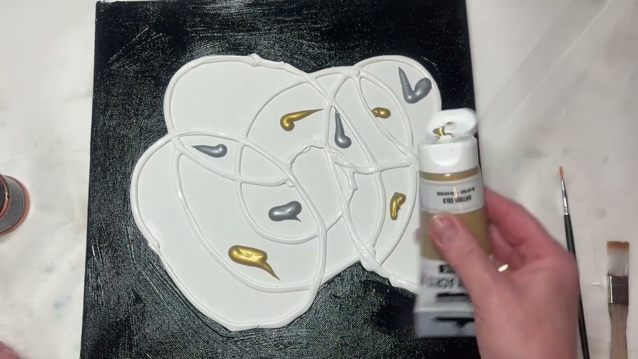 Projelt #39 Canvastavla med modelleringspasta