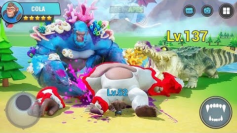 Age Of Apes Ads Review All Levels Part 195:The powerful attack of the giant ape