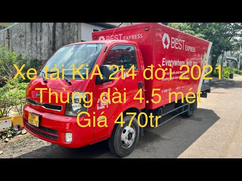 Video Xe tải KIA 2t4 cũ thùng dài 4.5 mét đời 2021 giá 470... - youtube