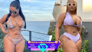 Cindy Makhathini Vs Cyan Boujee Tiktok Ceiling Challenge