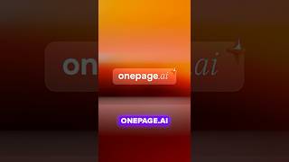 Onepage AI - 2026 | The Easiest Website Builder I’ve Ever Used