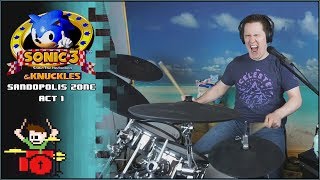 Sonic 3 & Knuckles - Sandopolis Zone Act 1 On Drums! & Knuckles