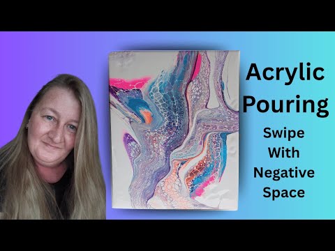 Acrylic Swipe With Negative Space ~ STUNNING 🤩 - YouTube