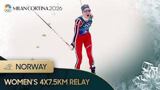 Swedish disaster gives GOLD GAP to Norway in 4x7.5km relay | Winter Olympics 2026 | NBC Sports