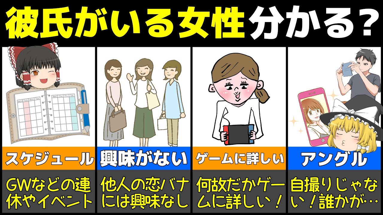 【ゆっくり解説】彼氏持ち?好きになる前に知りたい!彼氏がいる女性の特徴と見分け方 YouTube 【ゆっくり解説】彼氏持ち?好きになる前に知りたい!彼氏がいる女性の特徴と見分け方 YouTube