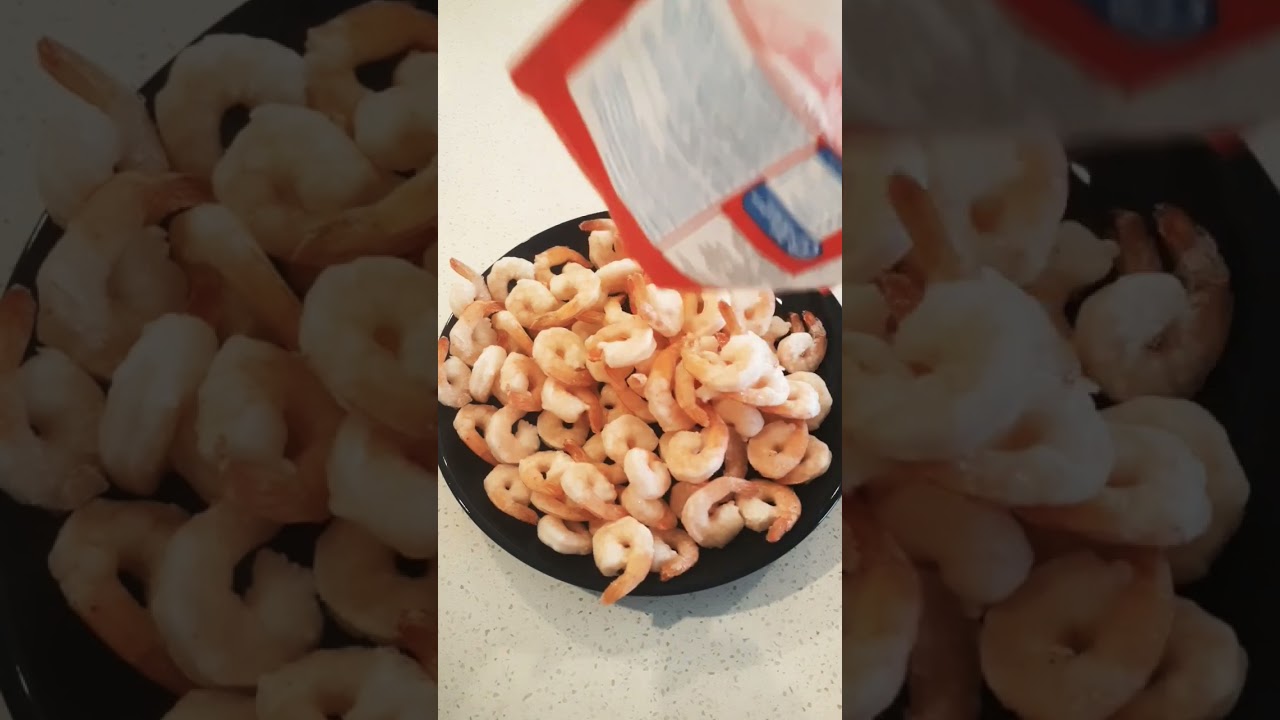 Frozen cooked white shrimp || 
