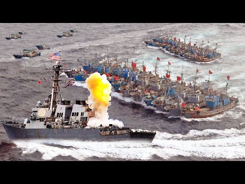 Tension! US Send 100 warships to Help Manila over the threat of China Fishing Boat in SCS