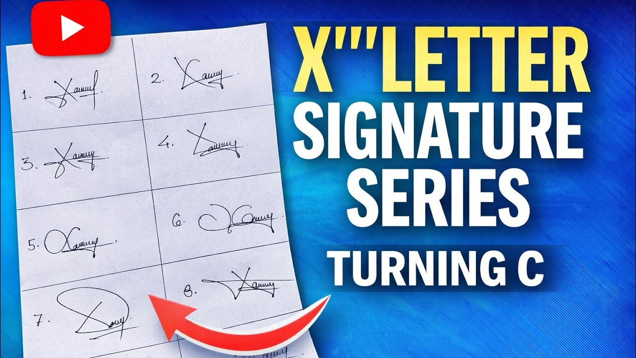 X Letter Signature Series | 10 Unique Designs | With Original Sound No ...