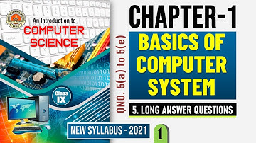 SEBA CLASS 9 | CSC | CHAPTER 1 | BASICS OF COMPUTER SYSTEM | QNO. 5 | #deb