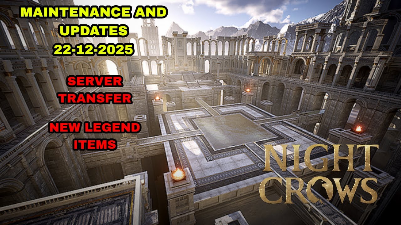 NIGHT CROWS - MAINTENANCE AND UPDATES 22-12-2025 SERVER TRANSFER