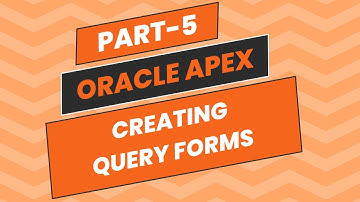 Oracle APEX - Creating Query Form - #urdu #hindi #webapp #oracleapex #apex #forms #explained #oracle