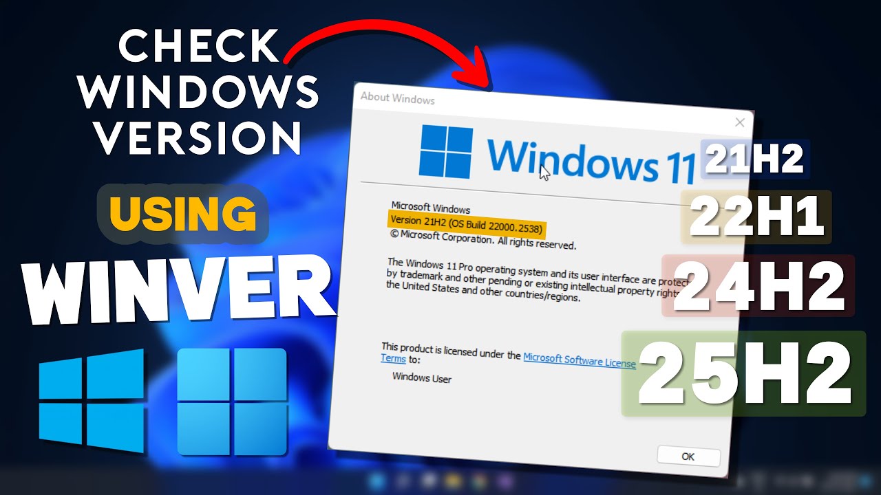 Как проверить версию Windows с помощью WINVER (Руководство для Windows 10 и 11)